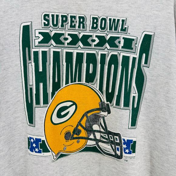 Vintage Green Back Packers Sweatshirt XXL Men’s Nutmeg Crew Neck Super Bowl 1997 - Picture 5 of 9